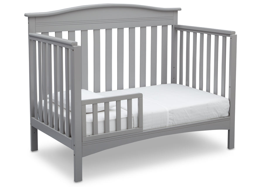 Grey (026) 17-Baker 4-in-1 Convertible Crib