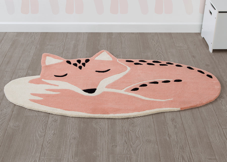 Assorted (999) 1-Hand-Tufted 100% Wool Fox Rug