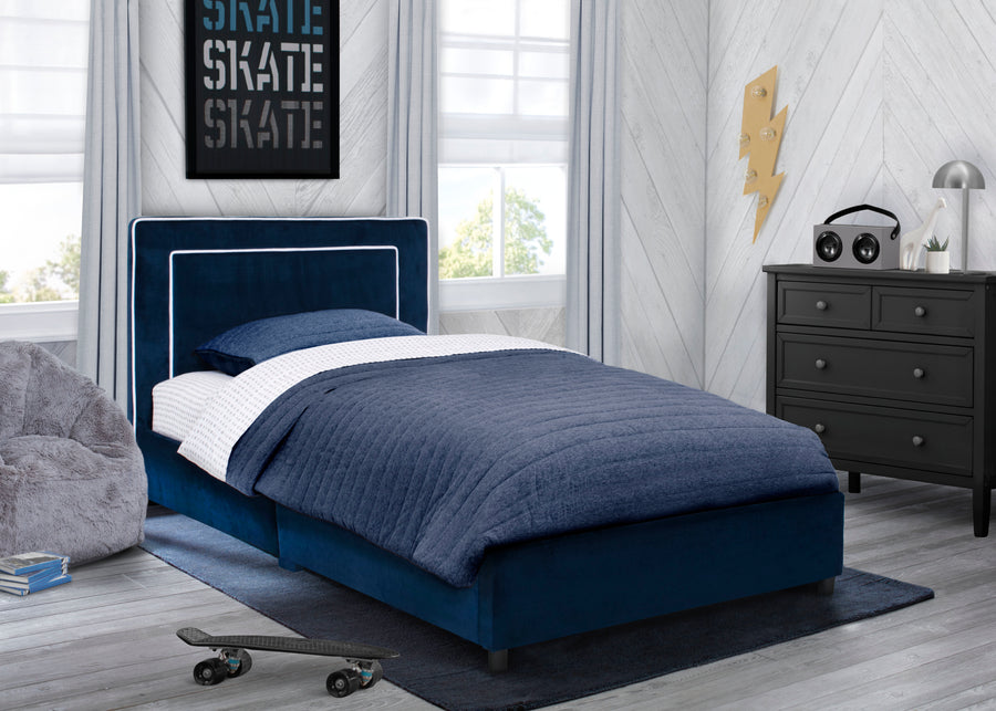 Blue (999) 1-Upholstered Twin Bed