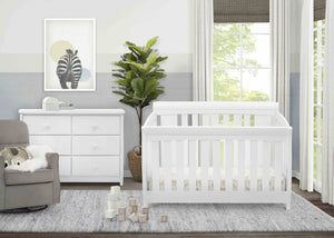 Bianca White (130) 0-Clermont 4-in-1 Crib