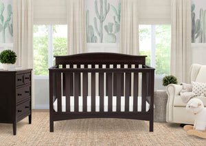 Dark Chocolate (207) 3-Baker 4-in-1 Convertible Crib