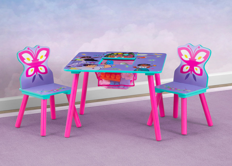 Encanto (1039) 1-Disney Encanto Kids Table and Chair Set with Storage (2 Chairs Included)