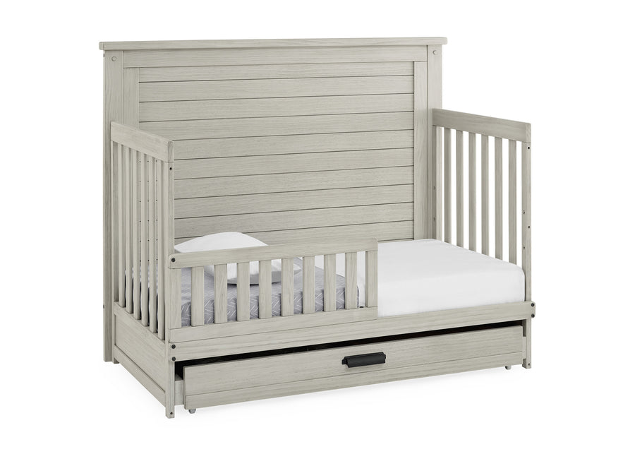 Rustic Mist (1373) 31-Caden 6-in-1 Convertible Crib with Trundle Drawer