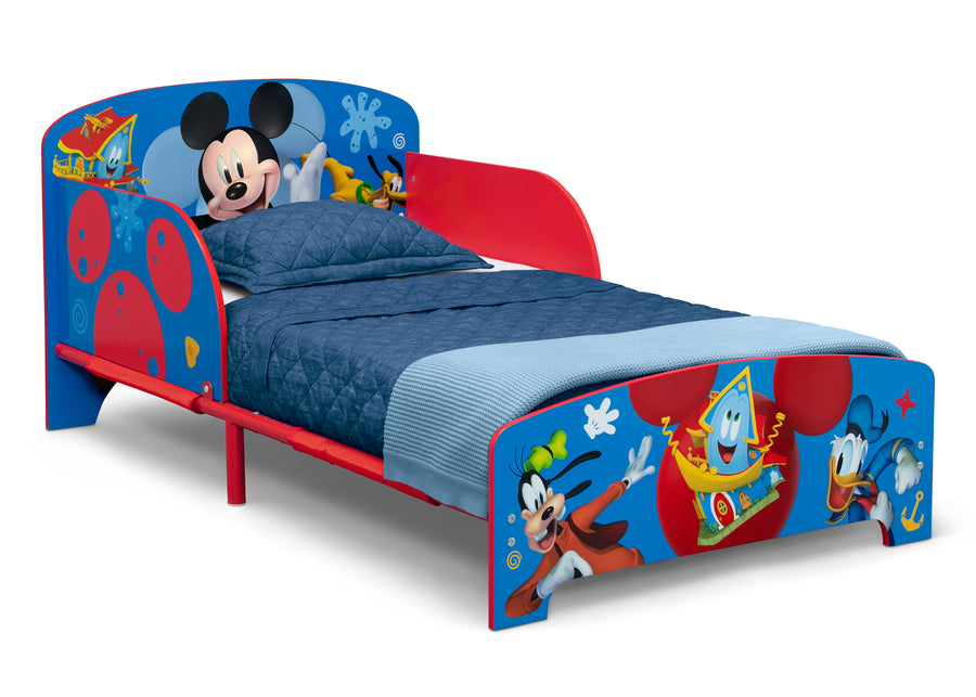 DCB: Mickey Mouse (1055) 4-Mickey Mouse Wood & Metal Toddler Bed