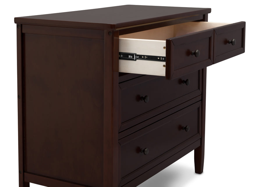 Epic 3 Drawer Dresser with Interlocking Drawers Walnut Espresso (1324) 7-Epic 3 Drawer Dresser with Interlocking Drawers