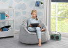 Grey (5057) 1-Perfect Sleeper Fluffy Chair for Kids