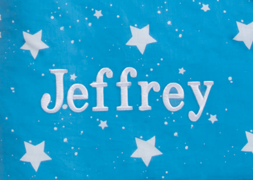 Blue Stars (2205) 17-Personalized Nap Mat with Included Pillow and Blanket for Toddlers & Kids