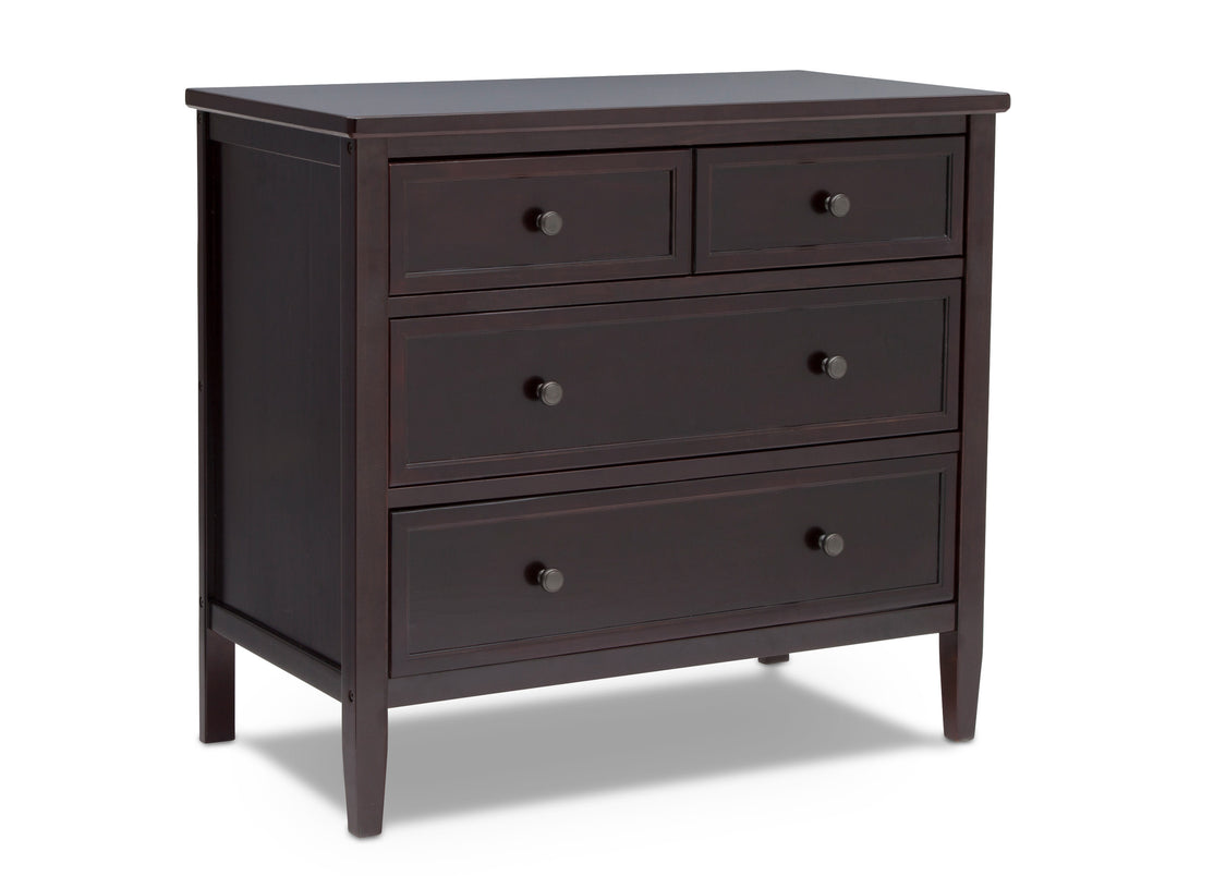 Epic 3 Drawer Dresser with Interlocking Drawers Dark Chocolate (207)
