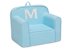 M 51-Personalized Monogram Light Blue Cozee Chair
