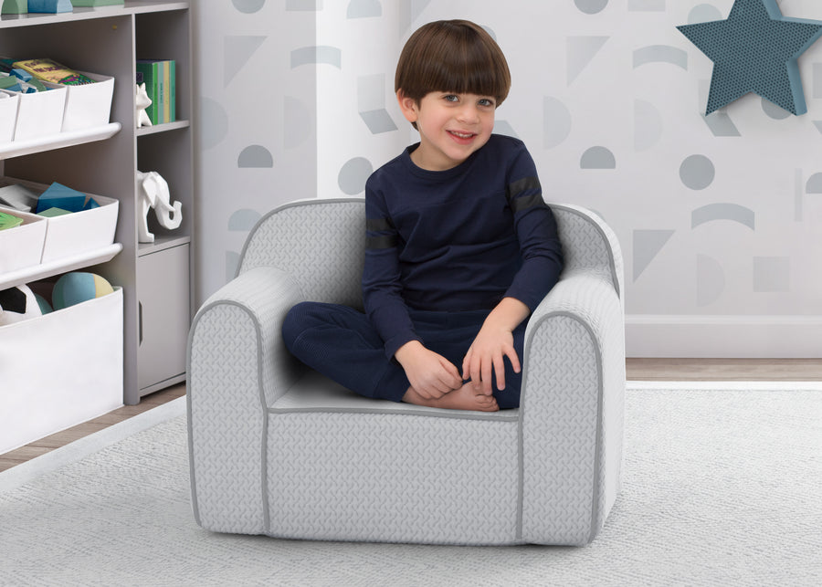 iComfort Grey (5080) 1-iComfort Memory Foam Chair for Kids for Ages 18 Months and Up