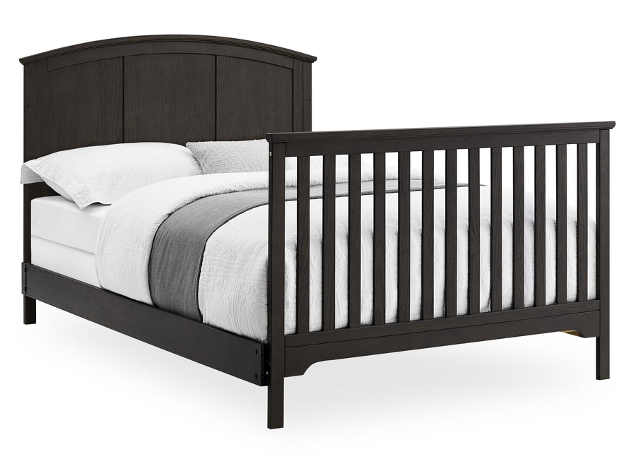 Textured Stone Grey (1460) 15-Sweet Beginnings Sage Curve Top 6-in-1 Convertible Crib