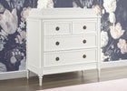 Bianca White (130) 1-Madeline 4 Drawer Dresser with Changing Top