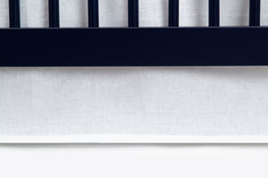 White (100) 6-babyGap Linen Crib Skirt