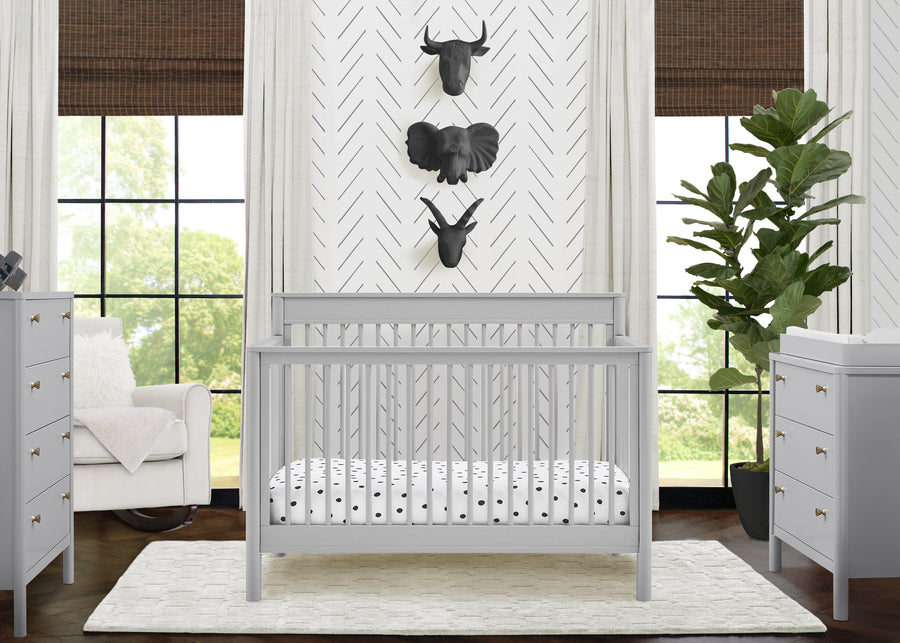 Grey (026) 1-Remy 6-in-1 Convertible Crib