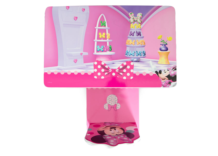 Minnie Mouse (1063) 6-Minnie Mouse 4-Piece Room-in-a-Box Bedroom Set - Includes Toddler Bed, Toy Bin & Desk with Chair