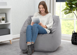 Alloy Grey (2327) 2-Cozee Cube Chair, Adult Size