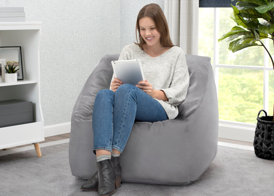 Alloy Grey (2327) 9-Cozee Cube Chair, Adult Size