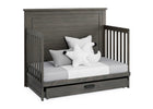 Rustic Grey (084) 14-Caden 6-in-1 Convertible Crib with Trundle Drawer