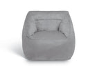 Alloy Grey (2327) 6-Cozee Cube Chair, Kid Size (For Kids Up To 10 Year Old)