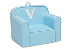 V 87-Personalized Monogram Light Blue Cozee Chair