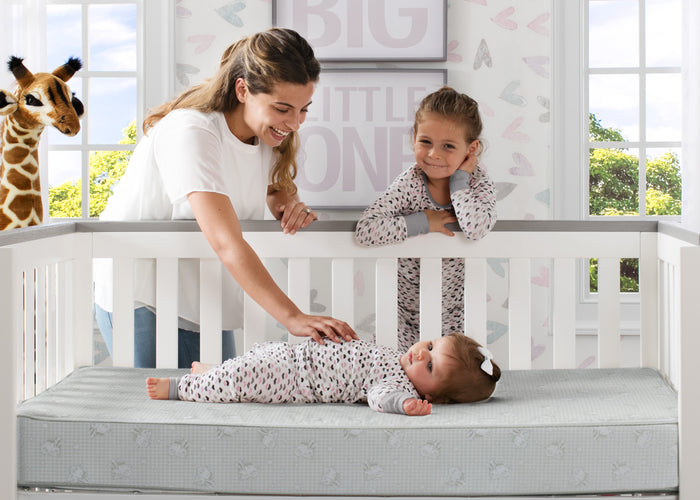 No Color (NO) 3-Serta Perfect Slumber Dual Sided Recycled Fiber Core Crib and Toddler Mattress