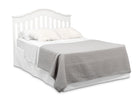 Textured White (1349) 8-Farmhouse 6-in-1 Convertible Baby Crib