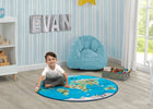 World Map (3221) 1-World Map Round Area Rug for Kids, 39-Inch