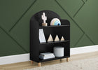 Ebony with Natural (1482) 8-Reese Bookcase