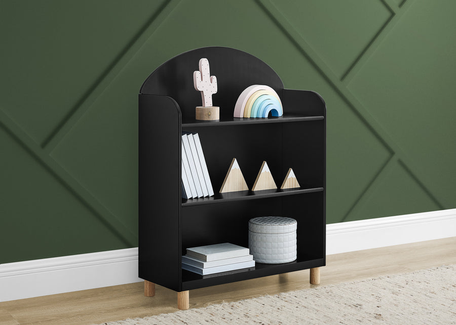 Ebony with Natural (1482) 8-Reese Bookcase