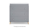 Grey with Natural (1359) 3-Jordan 3 Drawer Dresser