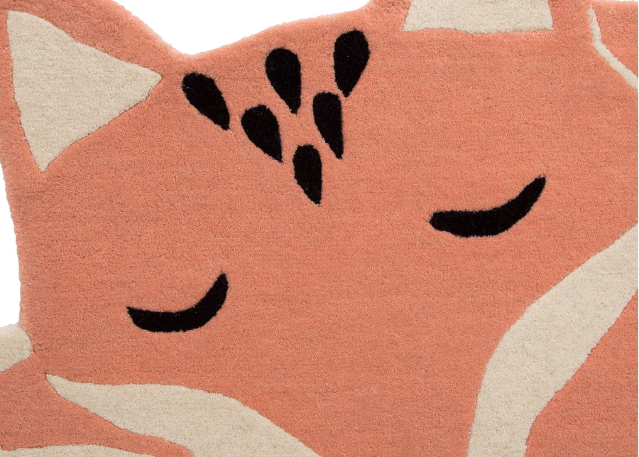 Assorted (999) 3-Hand-Tufted 100% Wool Fox Rug