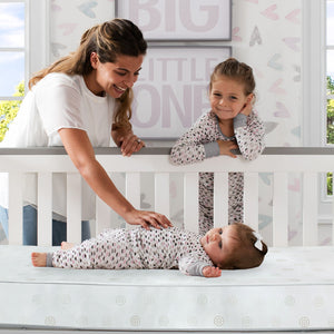 No Color (NO) 10-Twinkle Galaxy Dual Sided Recycled Fiber Core Crib and Toddler Mattress