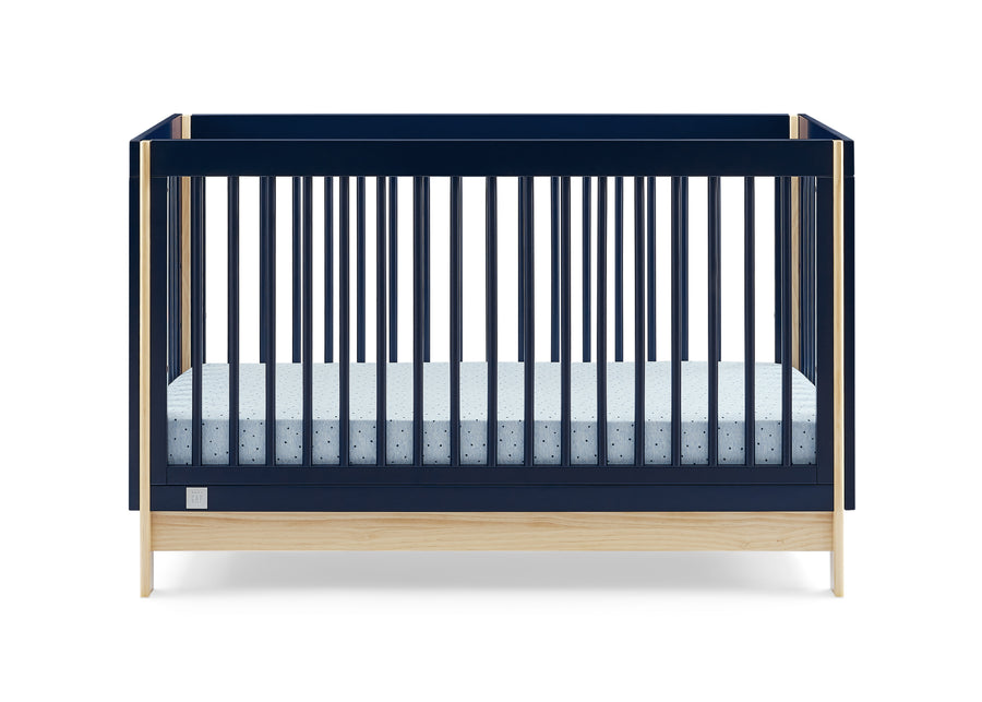 Navy with Natural (1481) 2-babyGap Tate 4-in-1 Convertible Crib