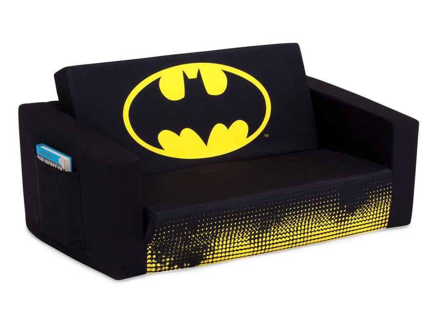 Batman (1200) 3-Batman Cozee Flip-Out Sofa - 2-in-1 Convertible Sofa to Lounger for Kids