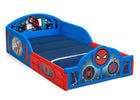 Spider-Man (1163) 2-Spider-Man Sleep and Play Toddler Bed with Built-In Guardrails