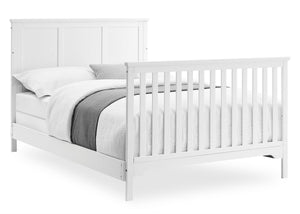 Textured White (1349) 9-Sweet Beginnings Sage Flat Top 6-in-1 Convertible Crib