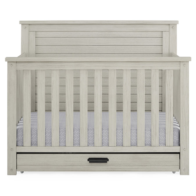 DCB: Rustic Mist (1373) 37-Caden 6-in-1 Convertible Crib with Trundle Drawer