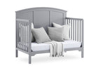Textured Grey (1450) 6-Sweet Beginnings Sage Curve Top 6-in-1 Convertible Crib
