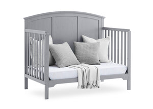 Textured Grey (1450) 24-Sweet Beginnings Sage Curve Top 6-in-1 Convertible Crib