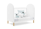 Bianca White with Natural (123) 5-Reese 4-in-1 Convertible Crib