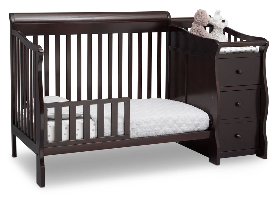 Dark Chocolate (207) 10-Princeton Junction Convertible Crib and Changer
