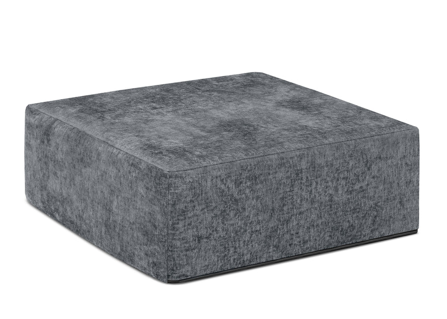 Grey Suede (5000) 1-Cozee Ottoman