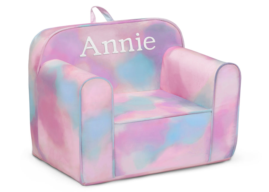 Blue & Pink Tie-Dye (5062) 3-Personalized Tie-Dye Cozee Chair
