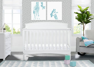 Bianca White (130) 1-Archer Deluxe 6-in-1 Convertible Crib
