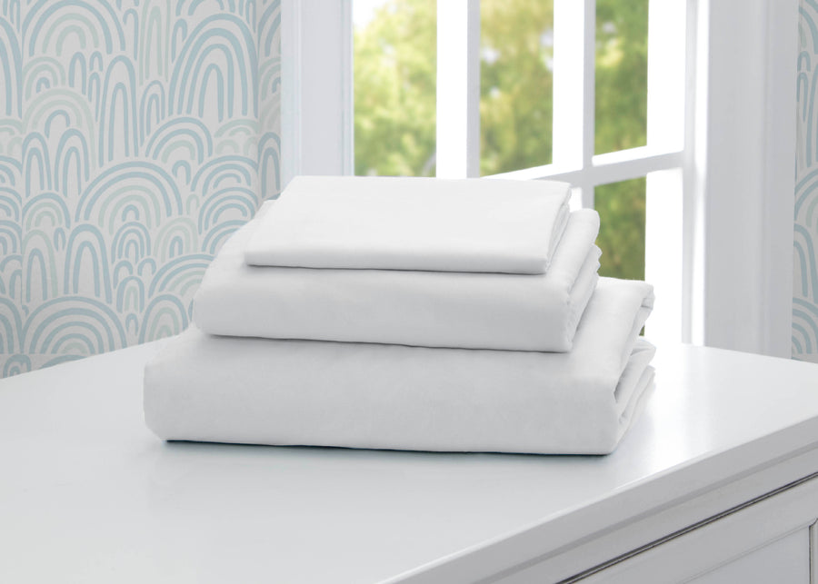 White (100) 4-Twin Sheet Set