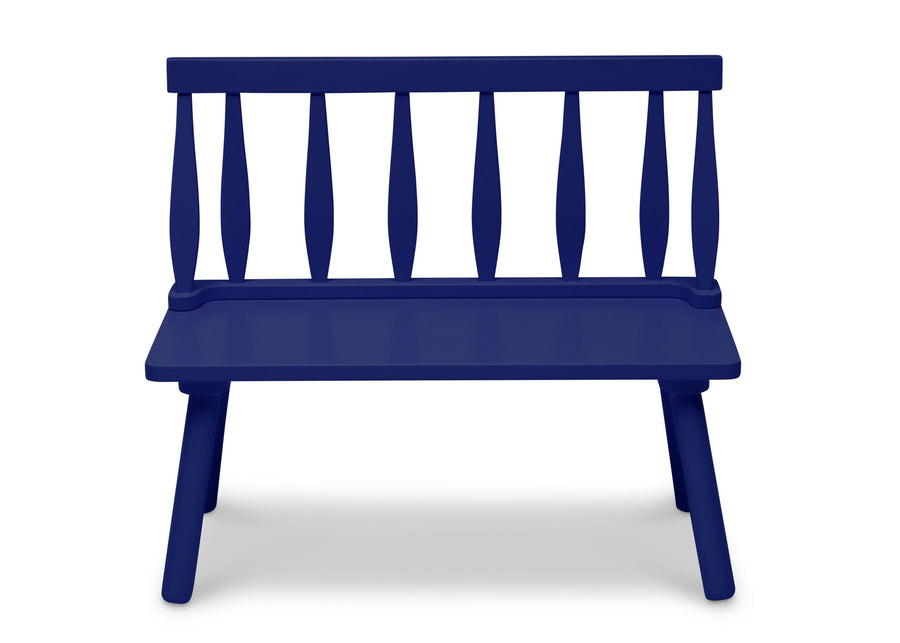 Blue (295C) 2-Kids Wooden Windsor Bench