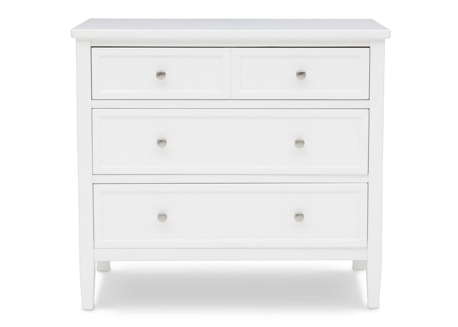 Bianca White (130) 19-Epic 3 Drawer Dresser with Interlocking Drawers